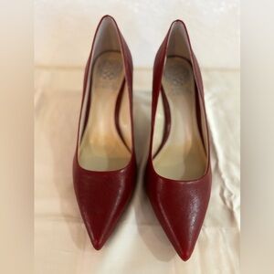 Vince Camuto Red Leather Heals